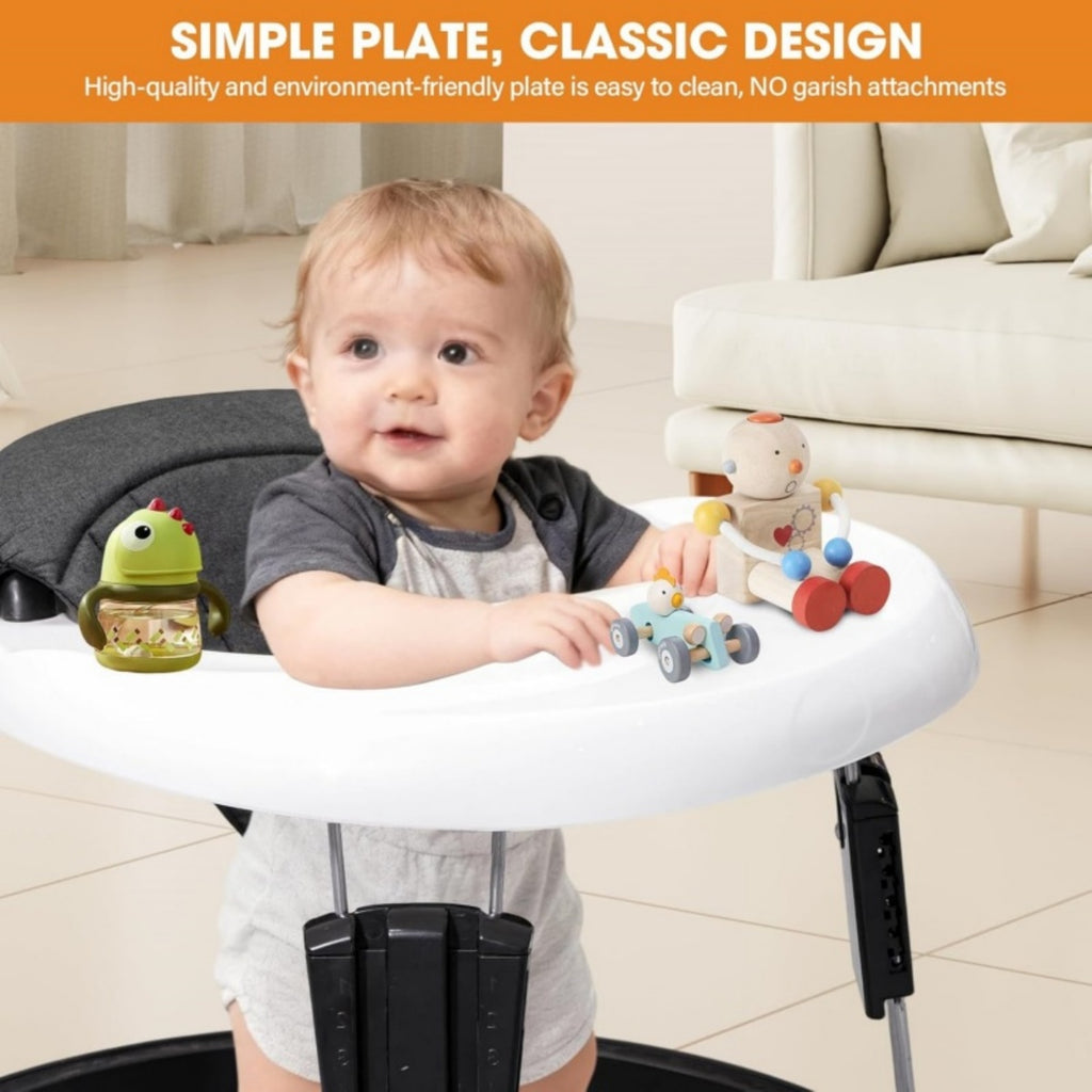 Portable Baby Walker Activité Toddler Première étape Poussez le long de la promenade Bouncer pliant