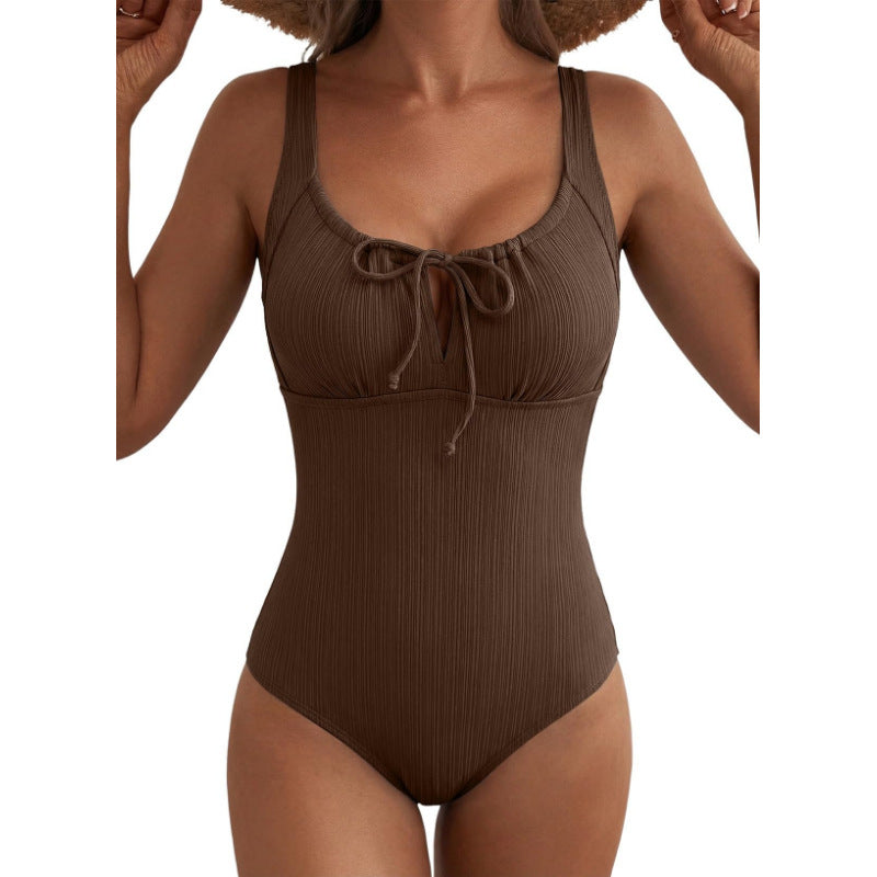 Maillot de bain texturé avec tummy-control