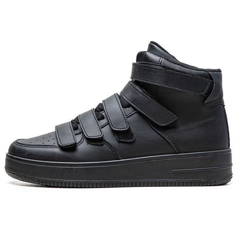 Printemps Hommes Haut-top Conseil Chaussures Trendy Jeunes Chaussures Étudiantes Blanc Velcro Sports Casual