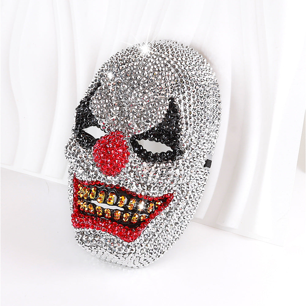 Masque de mode de la fête de bal d'Halloween incrusté de diamants