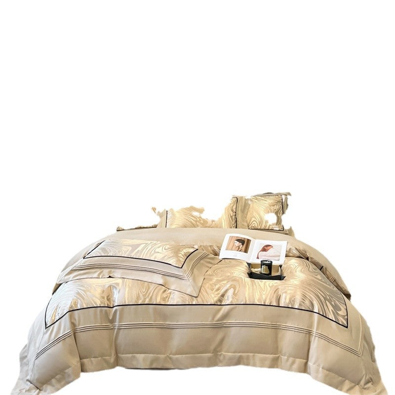 Léger Luxury Lits Jacquard 4 pièces teints au fil