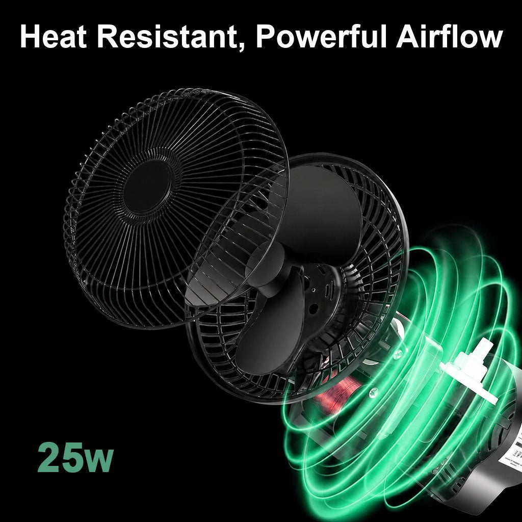 Ventilateur de pince à serre oscillant 3 vitesses de croissance Ventilateur de tente Ultra-Quiet