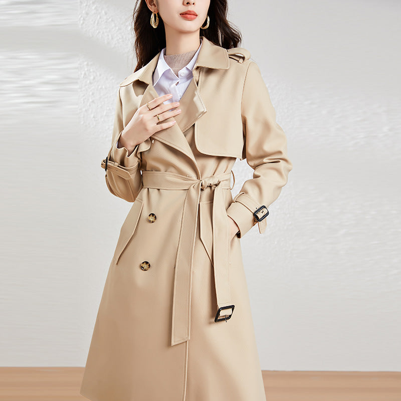 Manteau polyvalent simple pour femmes à deux seins
