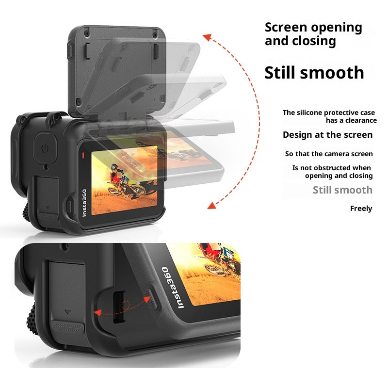 Boîtier en silicone Acepro2 adapté pour Insta360pro2 Accessoires de caméras de sport Couverture de protection