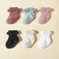 Printemps et été 6 paires bébé fille Dentelle Chaussettes Tube Chaussettes