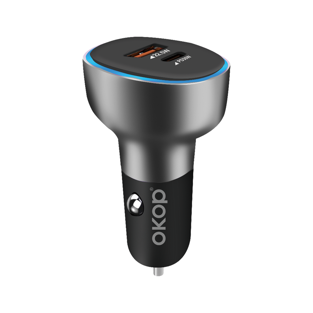 KP-C100 Super-Fast Car Chargeurs MP3 Lecteurs USB multi-ports Type-C En stock