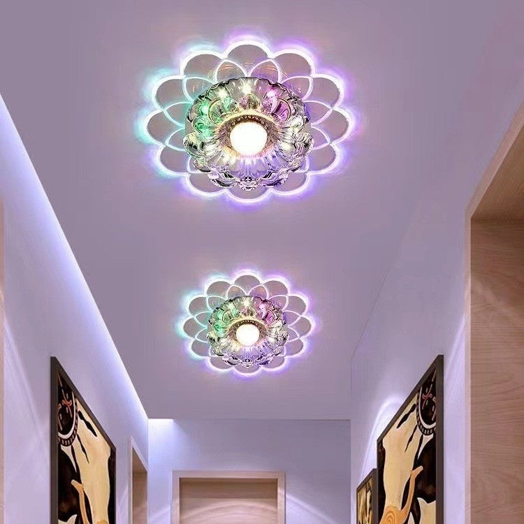 Cristal couloir couloir lumière minimaliste moderne Spotlight LED encastré fixation