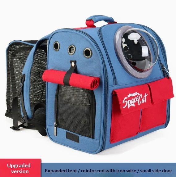 Grand sac à dos Portable Cat Carrier avec bandoulière et poignées pour les sorties