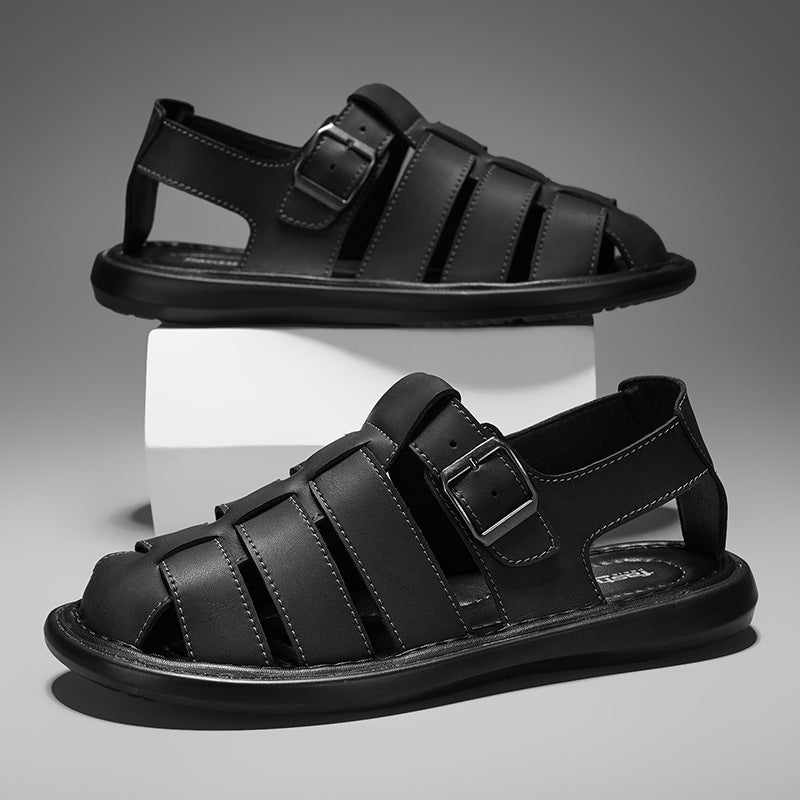 Sandales à la mode tissées à la main pour hommes