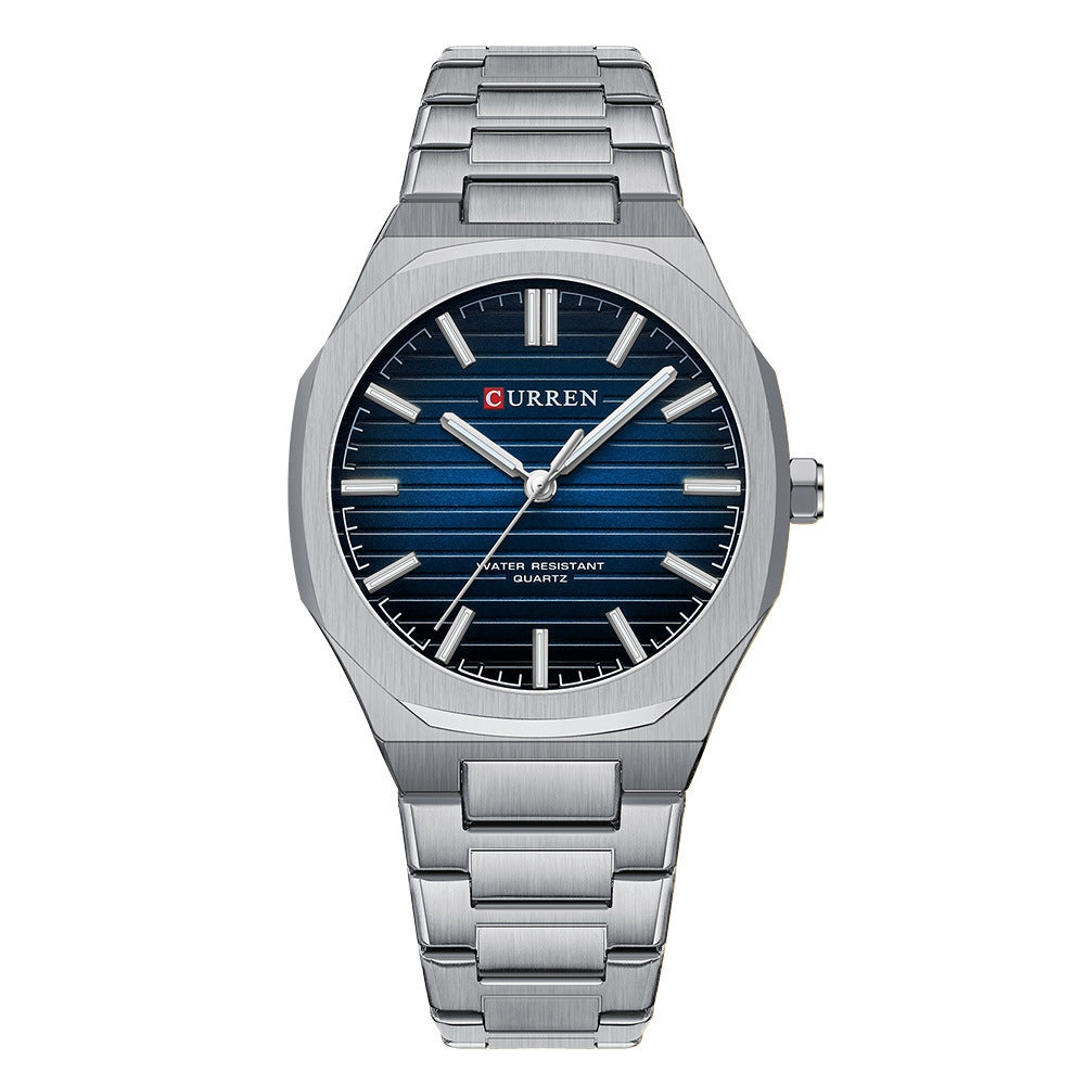 Montre de mode en acier pour hommes