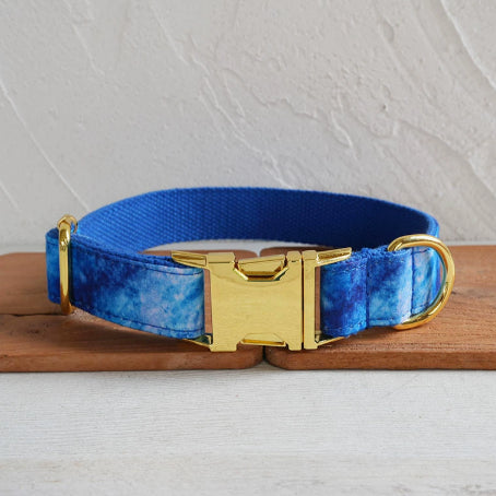 Bleu Agate collier de chien Pet Supplies Export Jeu de laisses Boucle d'or