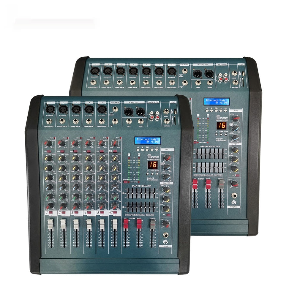 Console de son haute puissance de canal du mélangeur d'égaliseur Bluetooth amplificateur de puissance avec 16DSP
