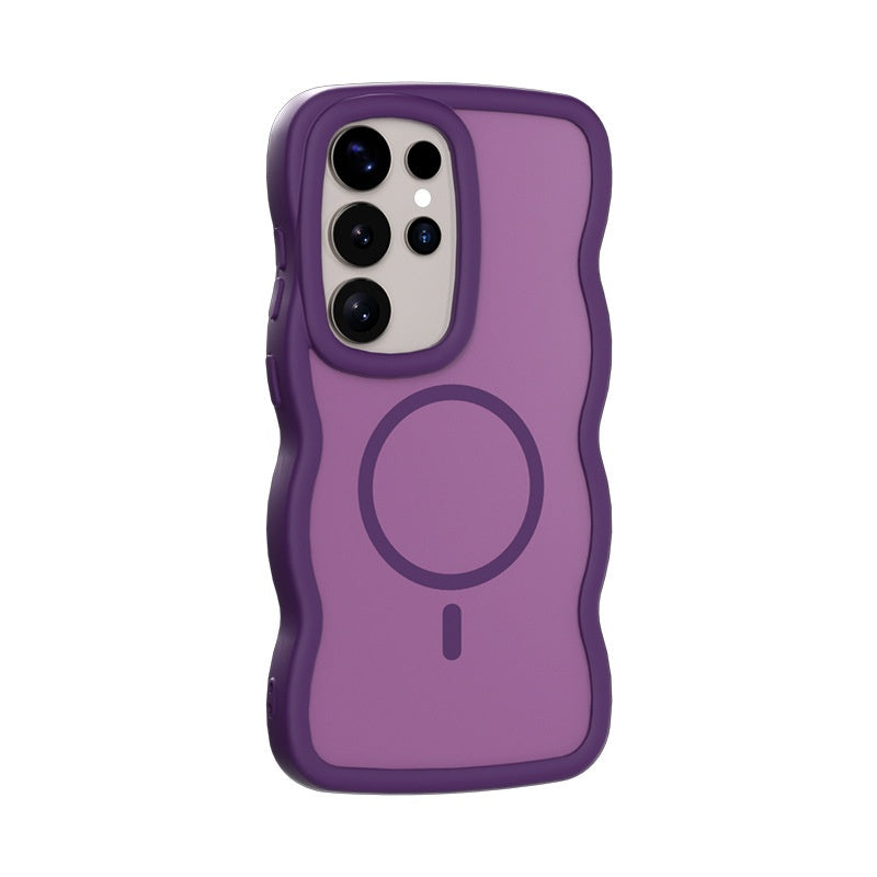 Coque de téléphone magnétique à sensation de peau en deux en un