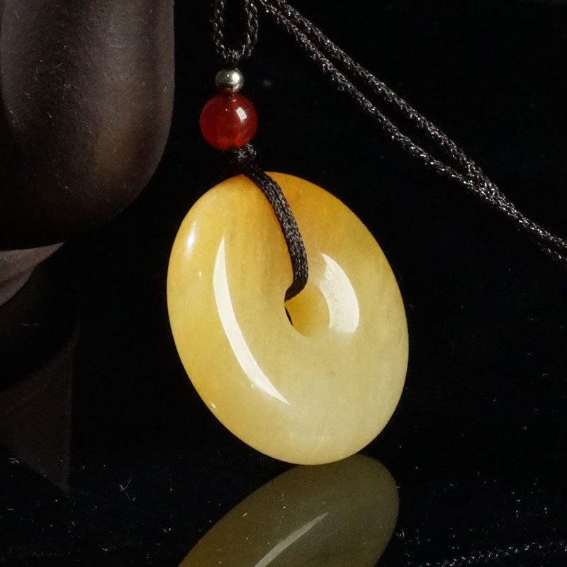 Origine Fabricant naturel Xinjiang Jade Or soie Jade Sécurité Buckle Pendentif Top Jade Sa