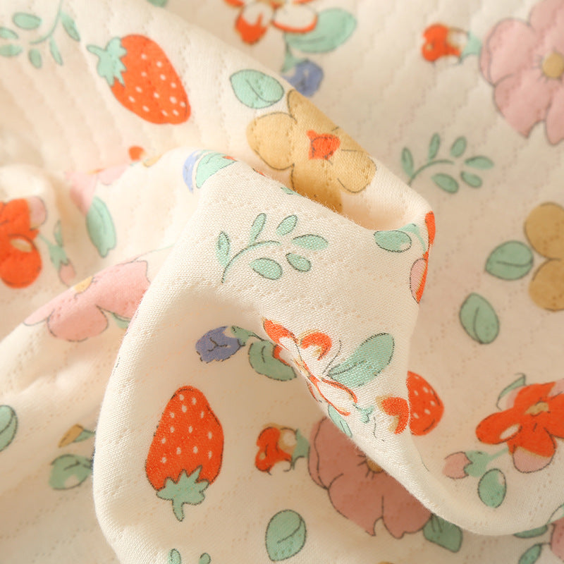 Pyjamas Lapels à la maison, lavés de trois couches