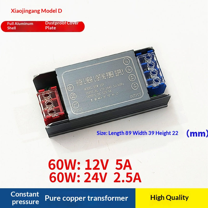 LED bande de lumière Transformateur alimentation de commutation 220V à DC 12V24V Soupe de puissance basse tension