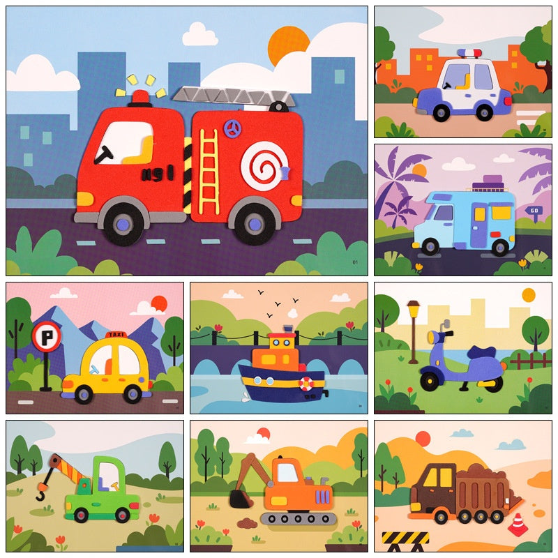 Stickers Maternelle Petit Cadeau 3D Bricolage Jouet éducatif