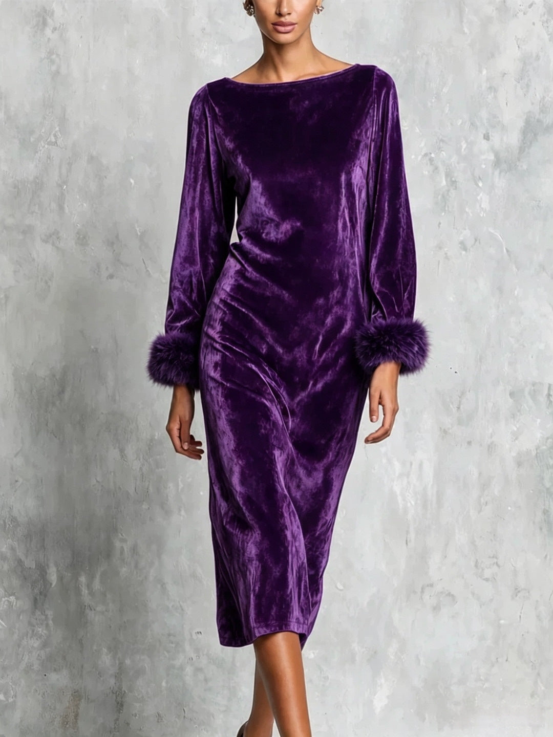 Robe de longue durée à manches longues pour femmes