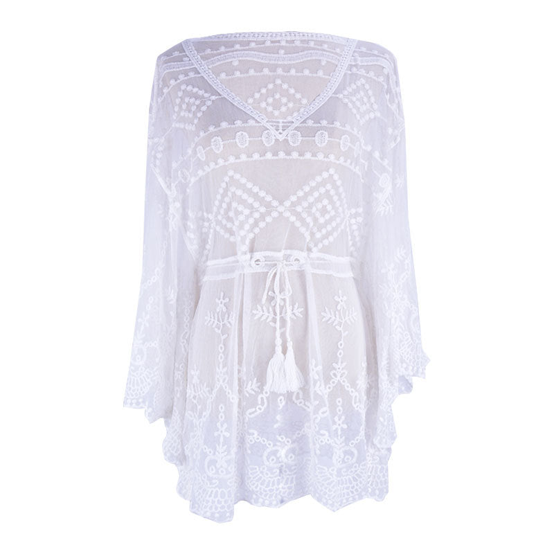 Maillot de bain en dentelle avec Blouse et Bikini creux