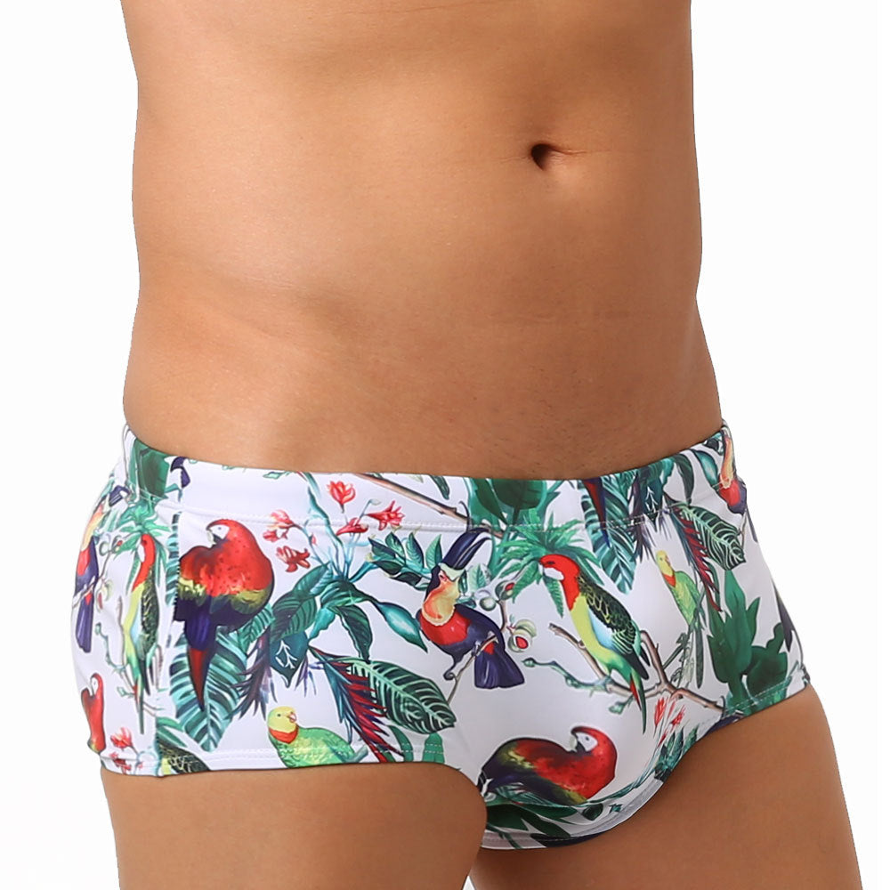 Flower-bird Imprimer Fashion Petit Boxer pour Homme