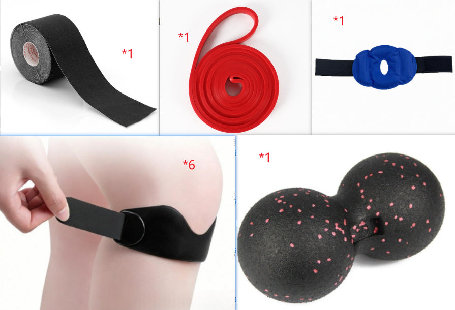 Fitness Basketball Jump Rope et équipement de protection Ensemble de bracelets de Patellar