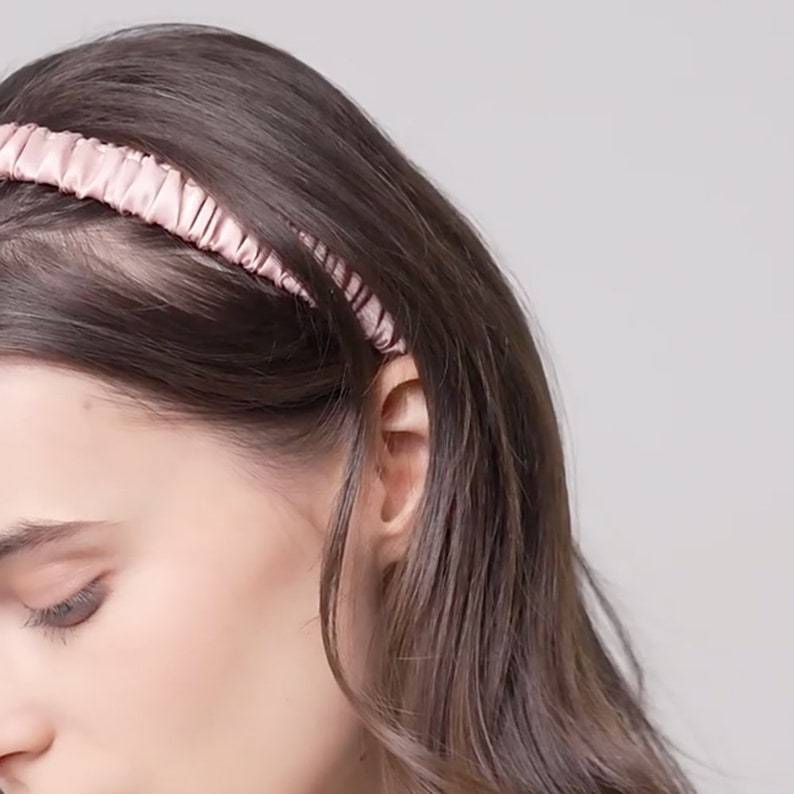 Bande de cheveux en soie de sport de 2cm