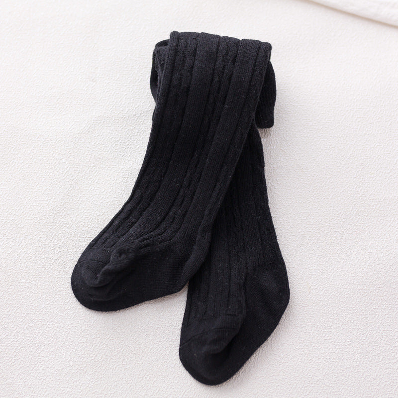 Pantyhose de mode simple pour bébé en coton