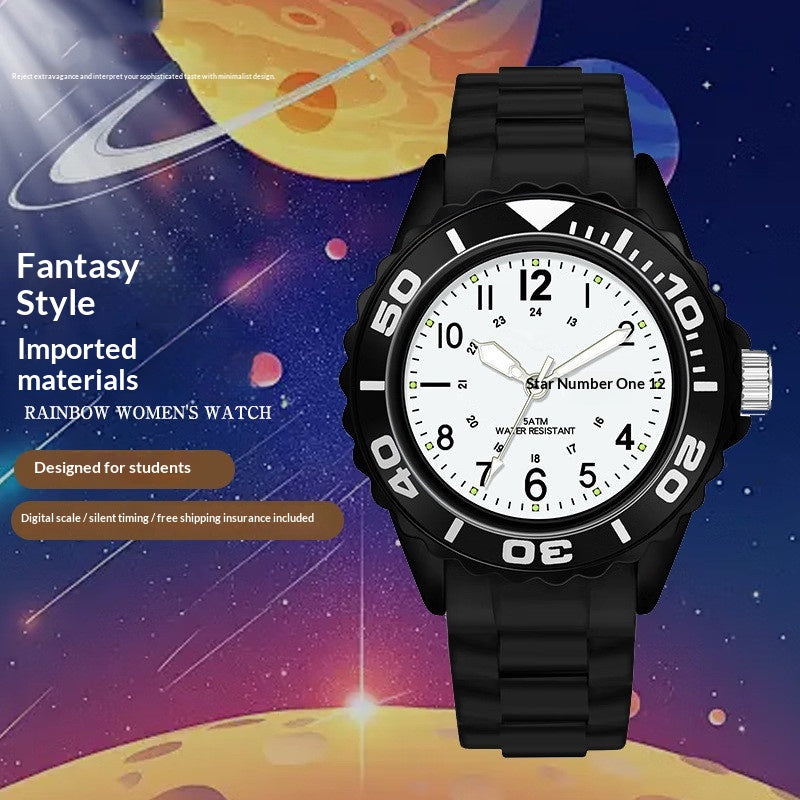Compact Quartz Sports Smart Couples Montre électronique pour les femmes