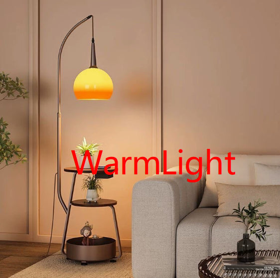 Lampadaire moderne et table de chevet avec une lumière de style Yuzu