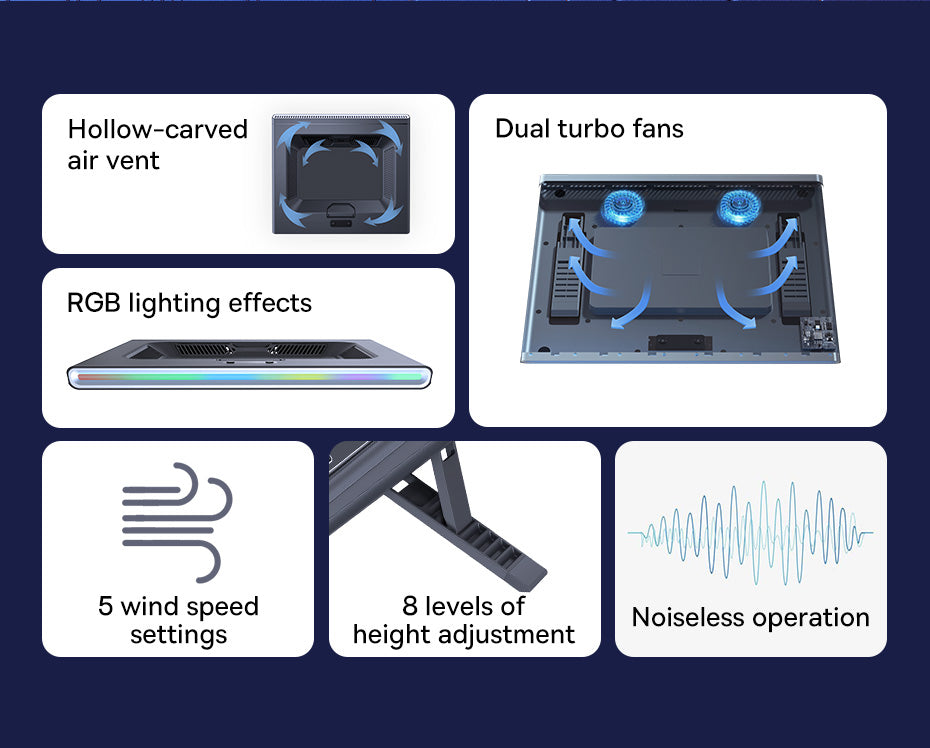 Version simple de Turbofan de support de carnet de refroidissement