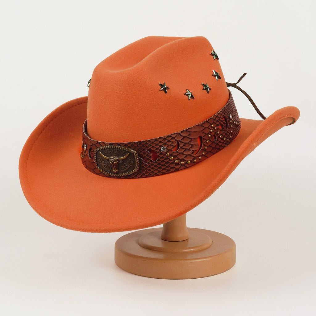 Meilleure vente européenne Et le style américain Star studed Leather Jazz Cap