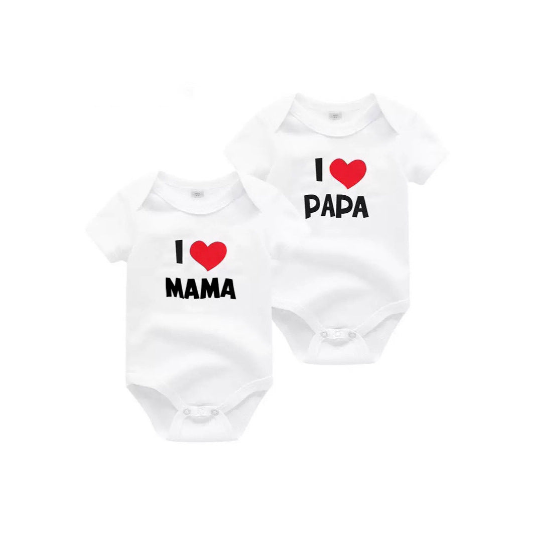 Onesie imprimées en coton nouveau-né
