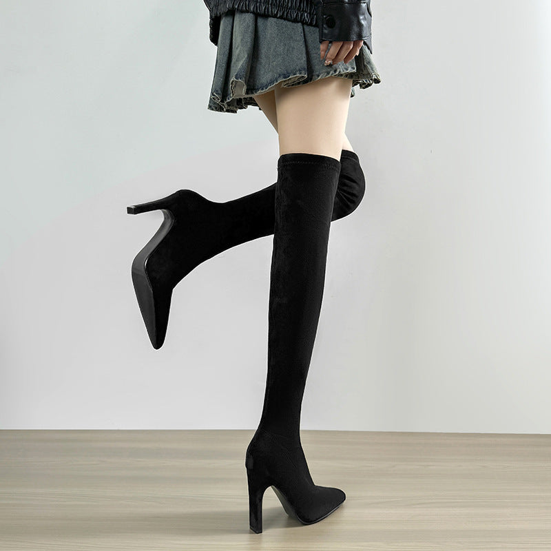 Bottes pointues à talons pointus à talons hauts pour femmes