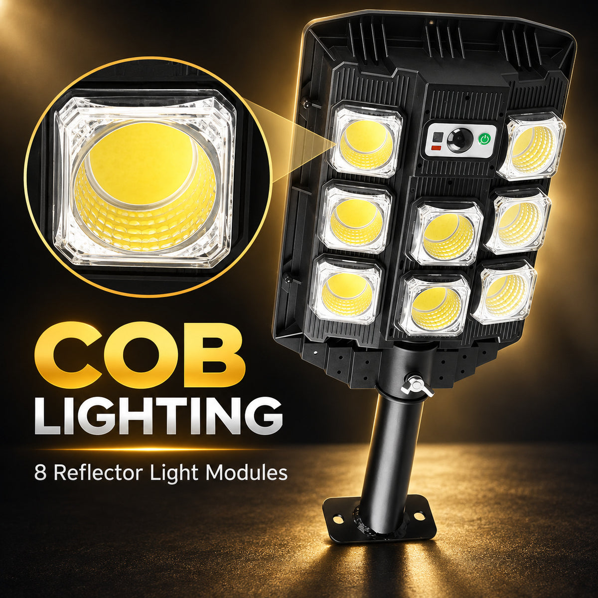 Capteur de mouvement solaire COB Garden Light W7101B 3 Pour la décoration de jardin LED Landscape Li