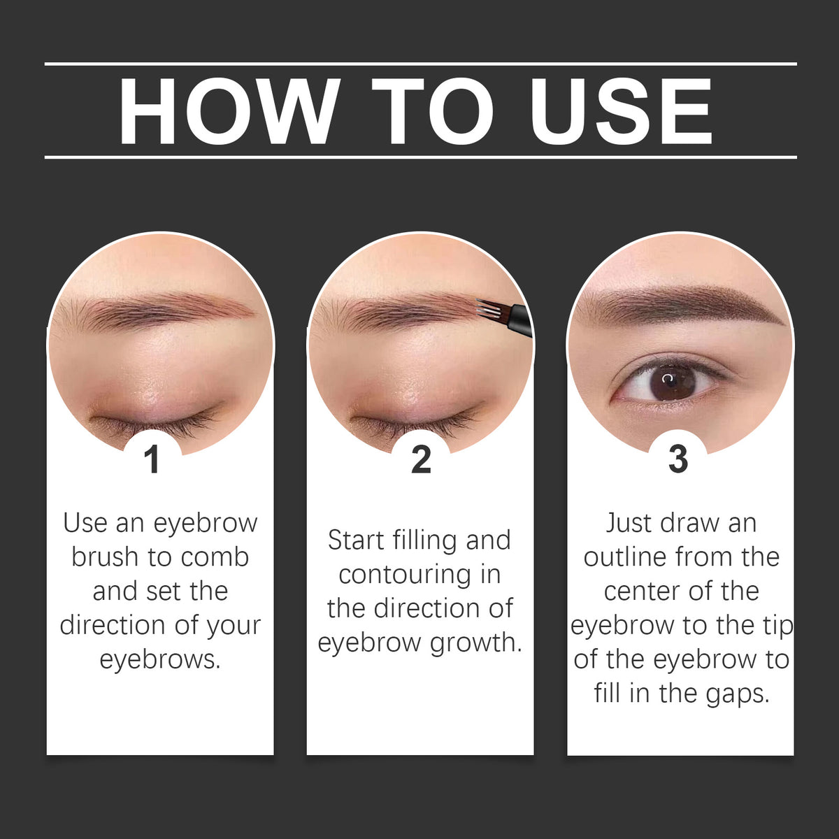 Decoration sauvage Exquise facile à utiliser ne pas façonner les sourcils