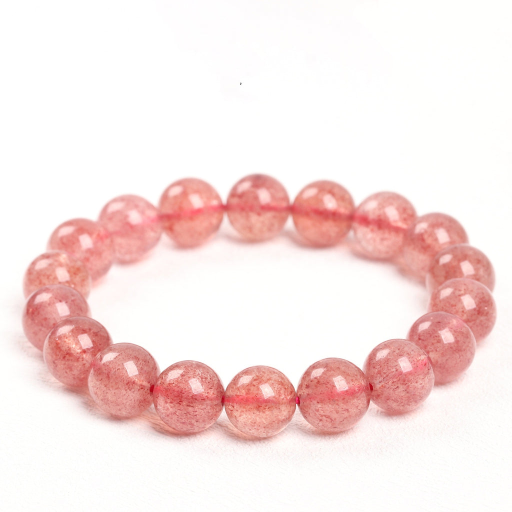 Bracelet à quartz fraise naturel