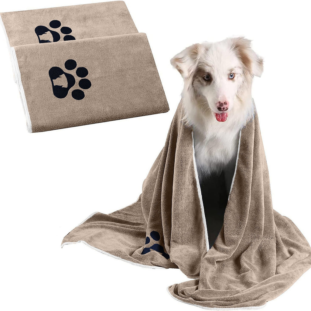 Absorbant l'eau et séchage rapide Serviette pour animaux de compagnie en fibre ultra fine