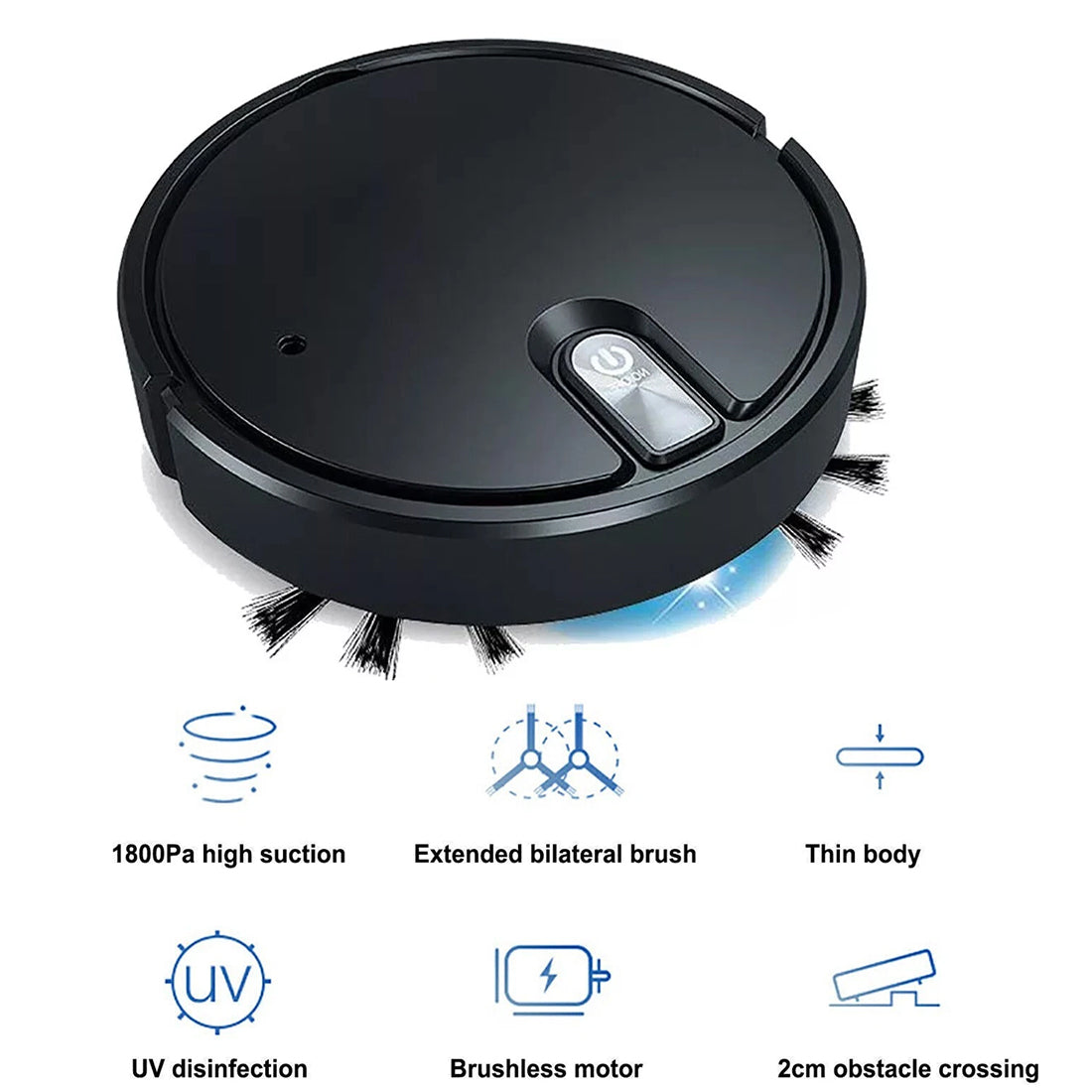 Smart Robot Vacuum Cleaner Automatic Sweeper Floor Clean Rechargeable