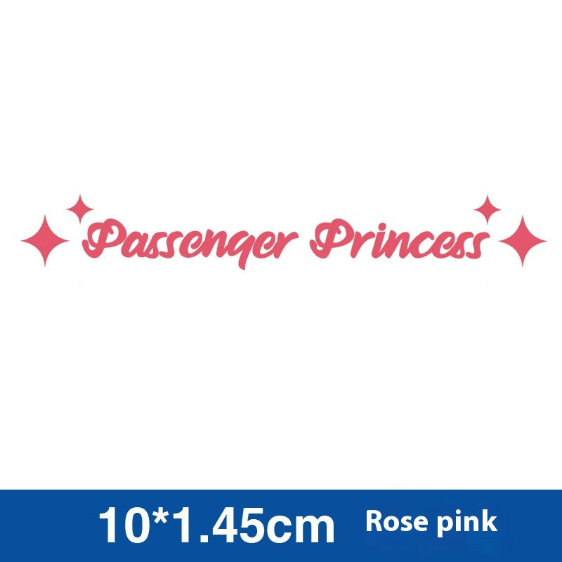 Stickers Voiture Spéciale Princesse de Passager