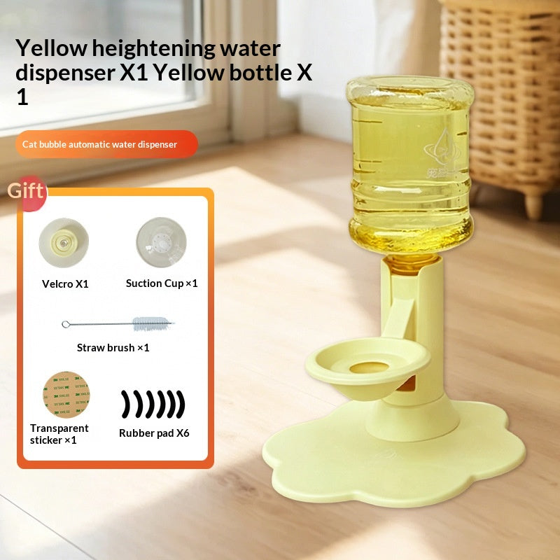 Pet Water Based Gravity Drinking Machine Stable Wide Base Leak-Proof for Multi-Cat Family