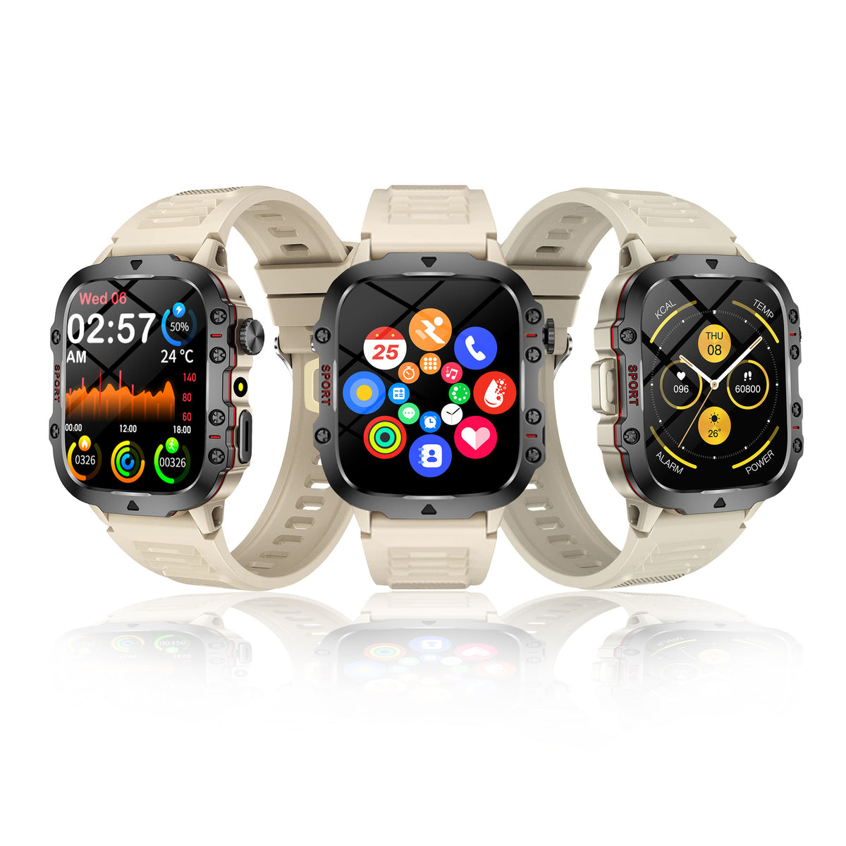 Sport Step Computing Outdoor Large Screen Mountaineering Smart Watch