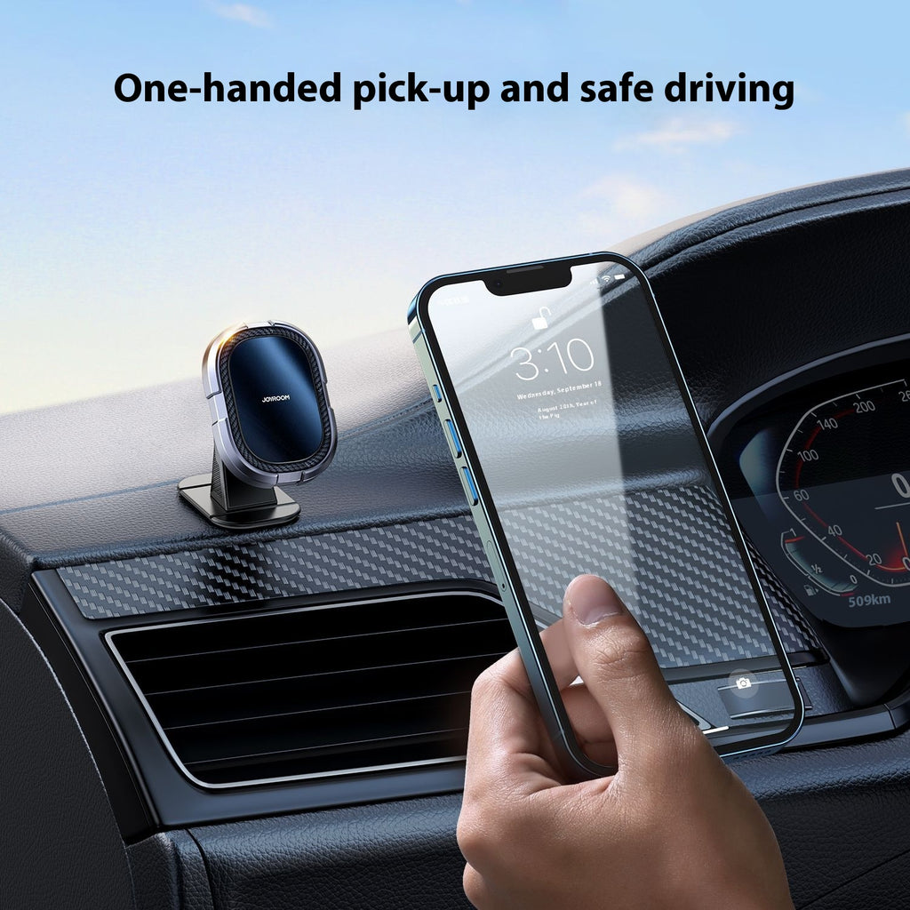 Support magnétique de téléphone de voiture pliant Navigation de voiture Alliage d'aluminium Tableau de bord