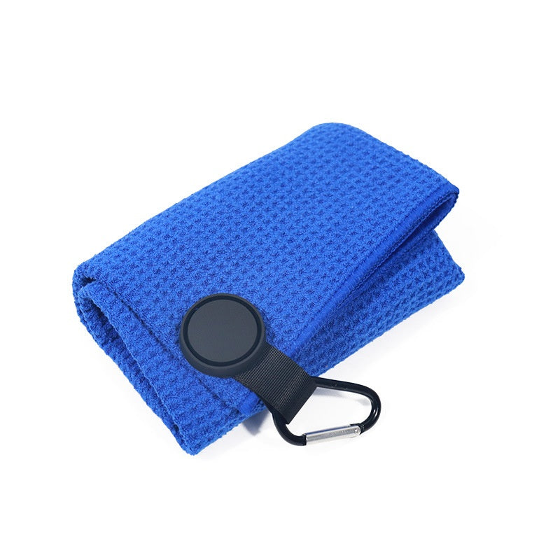 Serviette de golf magnétique ronde en microfibre