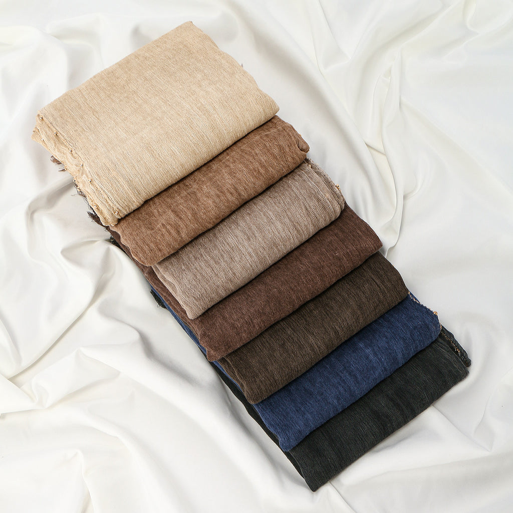 Arrivée Écharpe longue fringée à chaîne de Rayon