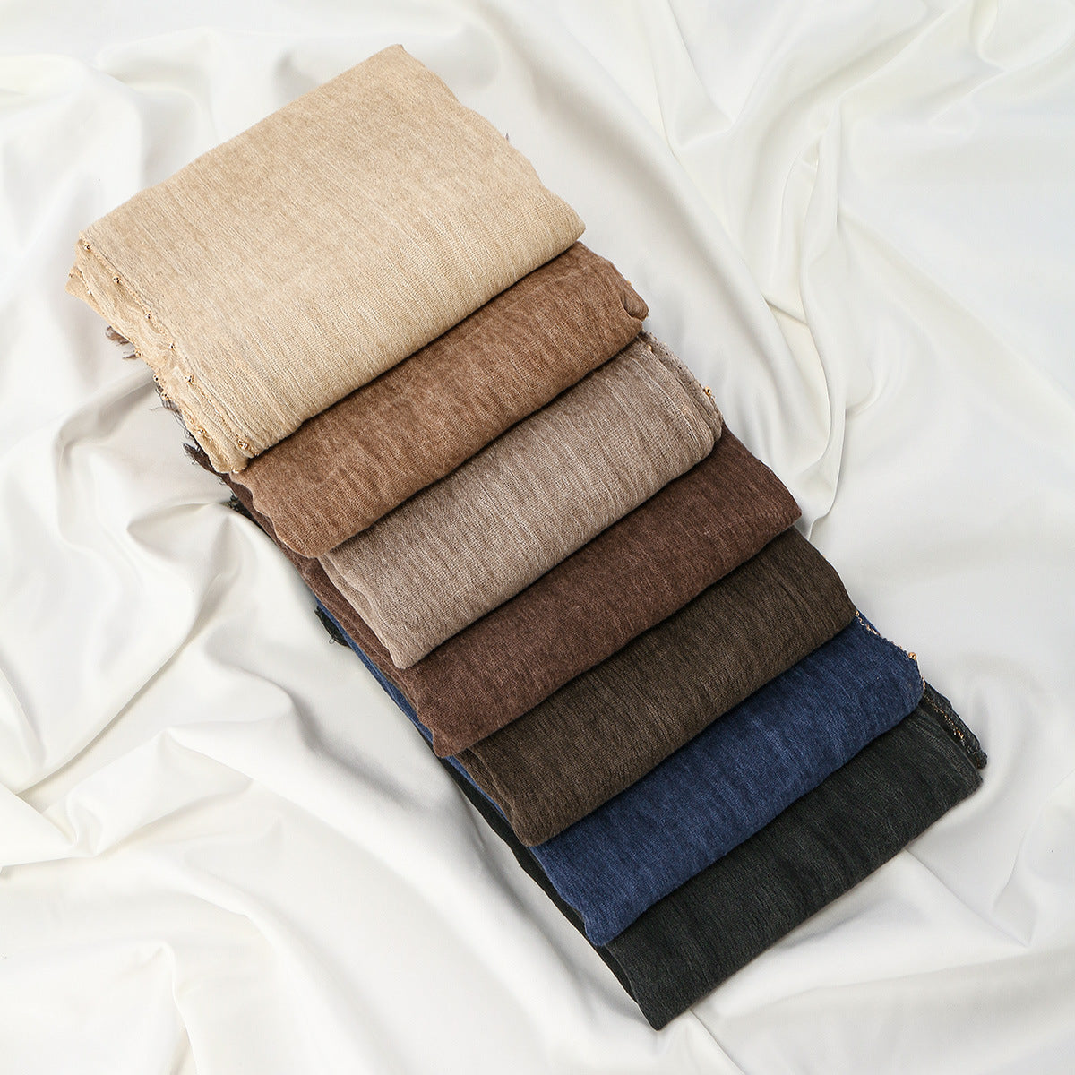 Arrivée Écharpe longue fringée à chaîne de Rayon