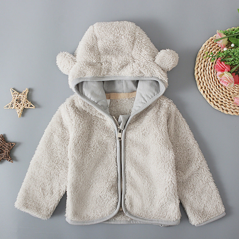 En peluche longue manches pour enfants Top Zipper Thermal