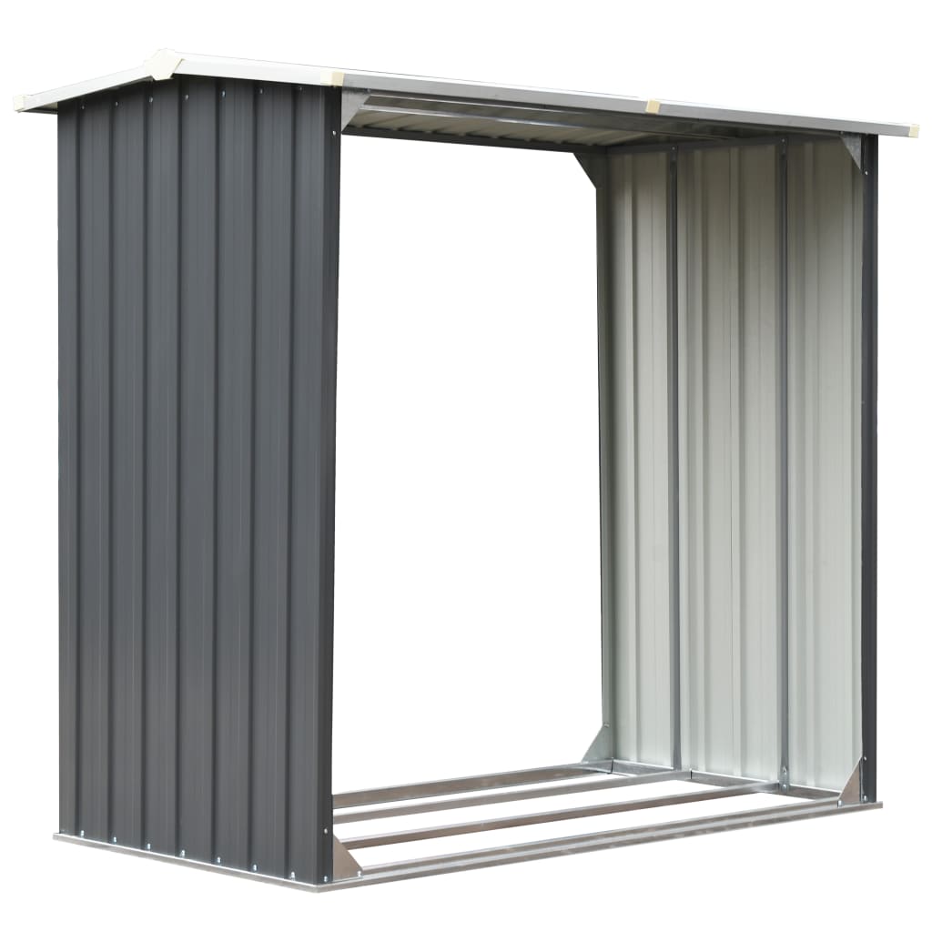 Unité de stockage du bois de chauffage galvanisé 172 x Unité de stockage du bois de chauffage galvanisé