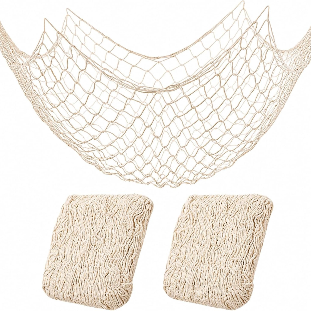 2 Pack de décorations en filet de poisson pour la fête