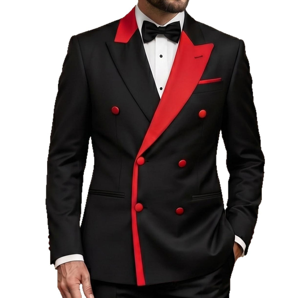 Costume d'affaires double brassard pour hommes