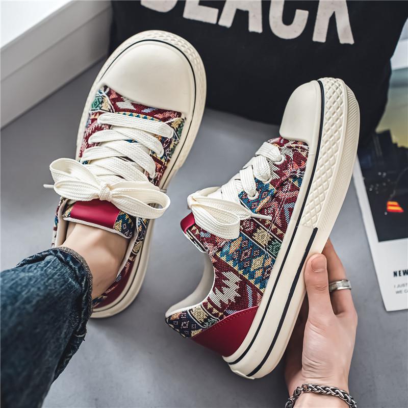 Chaussures Casual Graffiti Brodé en Toile